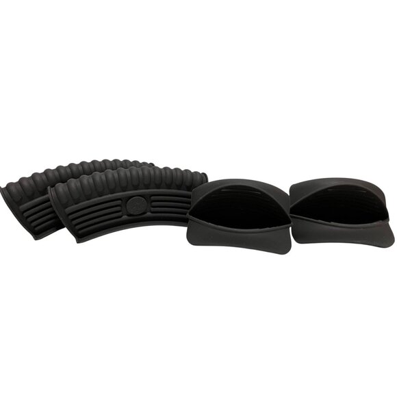 Pampered Chef Silicone Helper Handle Protectors Microwave Grip Set - Picture 1 of 7